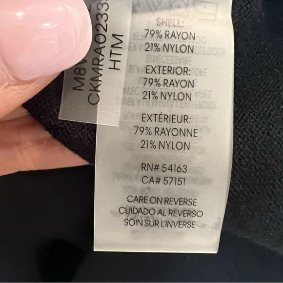 Calvin Klein Grey, white and black colorblock turtleneck sweater- NWOT sz. LG - Picture 4 of 11